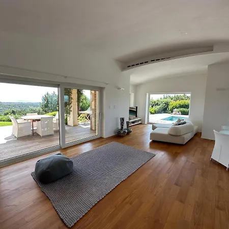 With Pool And Panoramic View Costa Smeralda 빌라 Abbiadori
